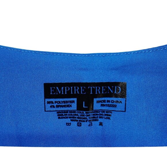 Empire Trend Unisex Medical Scrubs Set Size L Blue - Picture 2 of 8